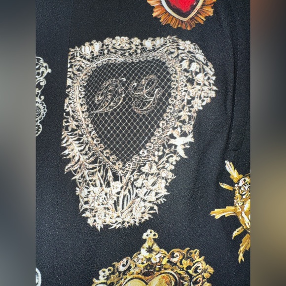 Printed Cady Straight Midi Skirt dolce Gabbana retail $2,500 sold - Picture 10 of 16